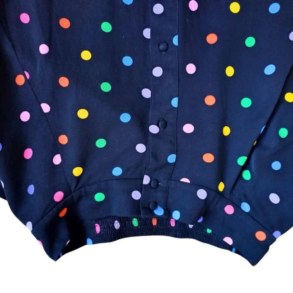 Collectif London Polka Dot Flared Skirt - Multicolor Retro Style, Size S (UK 10) - Picture 4 of 9